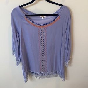 Tunic fringe dress